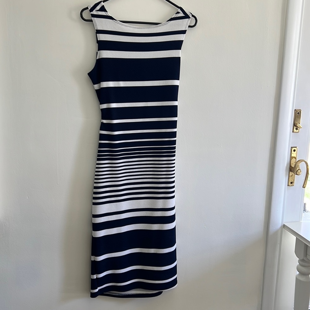 Striped bodycon dress